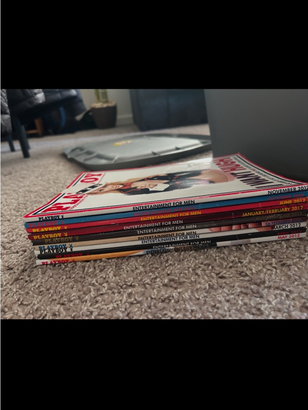 2012 Playboy Magazine Stack - Multicolor Covers